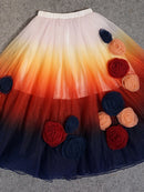 Spliced Diamonds Appliqués Dress