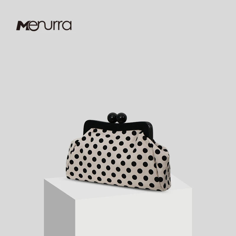 Polka Dot Hobo Bag