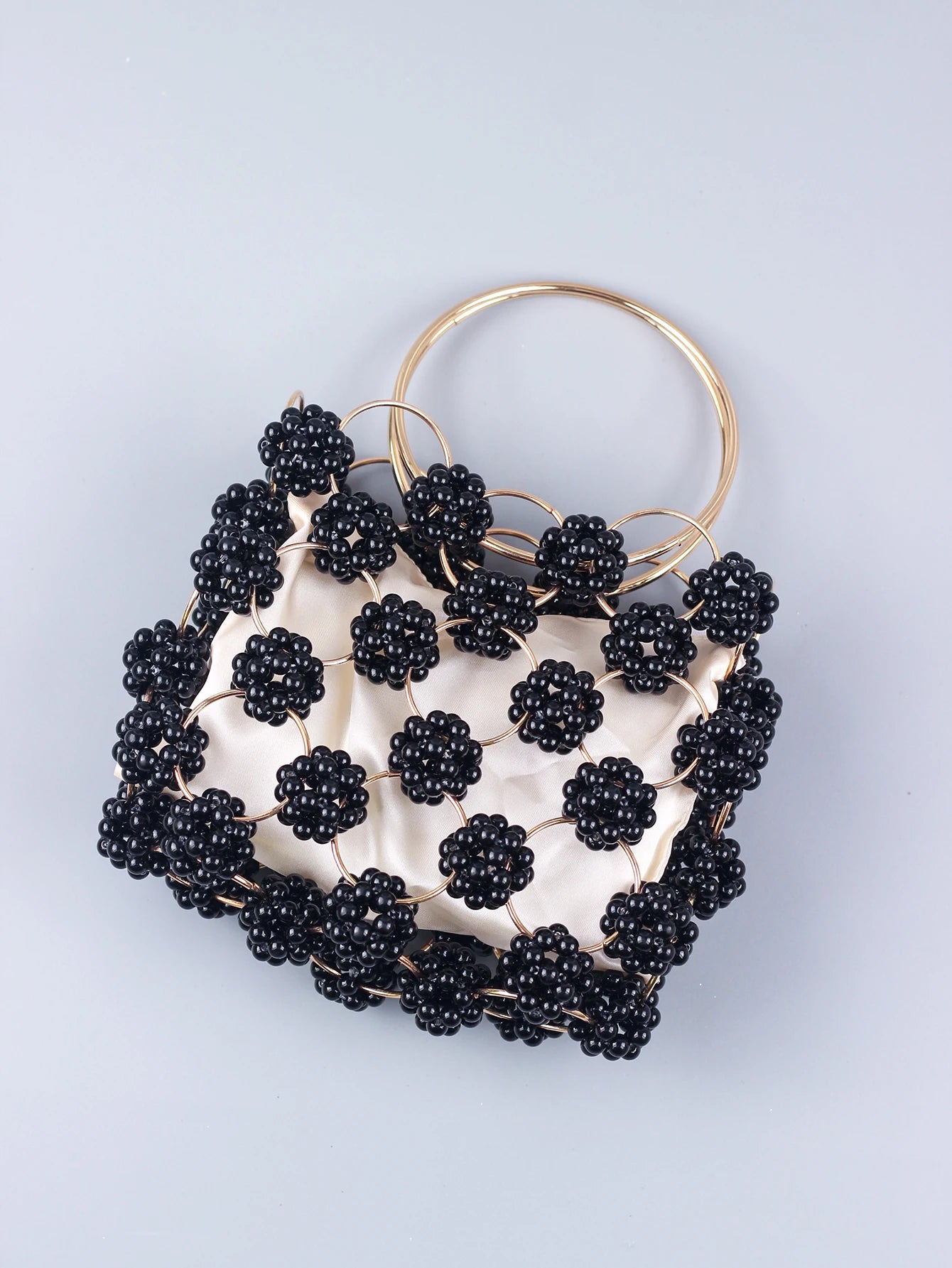 Black Ball Bag Beaded Bag