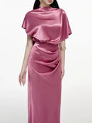 Spliced Folds Dresses