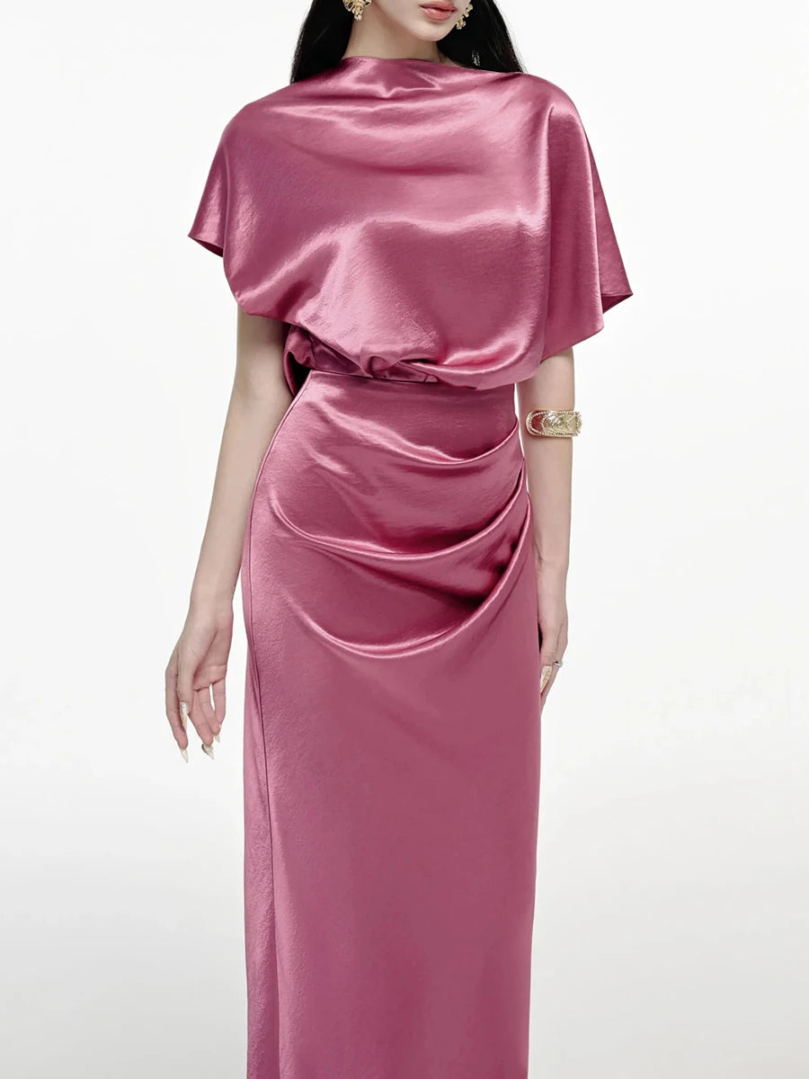 Spliced Folds Dresses