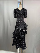 Hit Color Dot Dresses