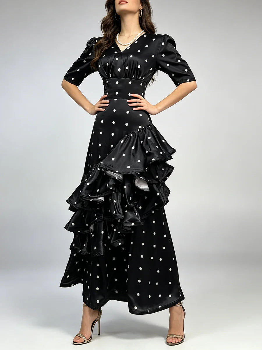 Hit Color Dot Dresses