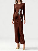 Spliced Bead Elegant Dresses