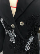 Solid Slimming Spliced Beading  Jumpsuits