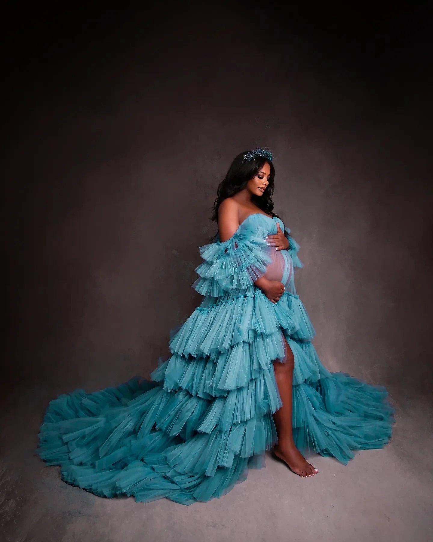 Extra Fluffy Tulle Maternity Dress