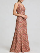 Backless Tunic Sequins Dress