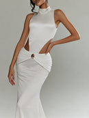 Hollow Out Solid Dresses for Women