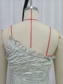 Spliced Folds Dresses