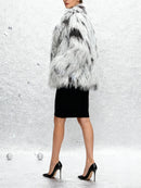 Color Spot Loose Temperament Fur Coats