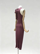 Round Neck Sleeveless  Dress