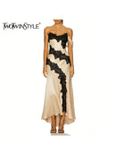Spliced Lace Dresses