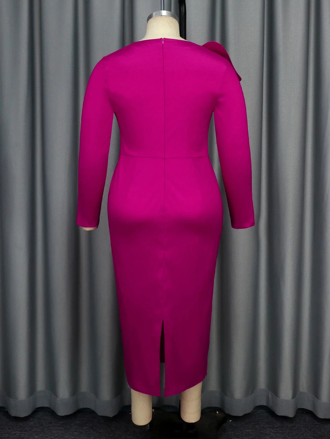 Rose Shiny Sheath Dress