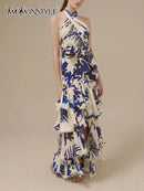 Layered Ruffles Hem Dress Female New