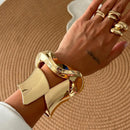 Irregular Geometric Bracelet Match With Accessories