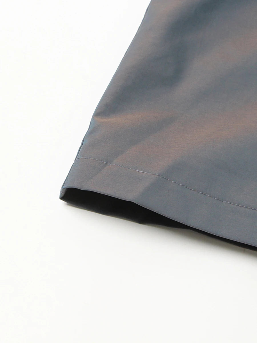 Color Spliced Buttons Temperament Trench Coat