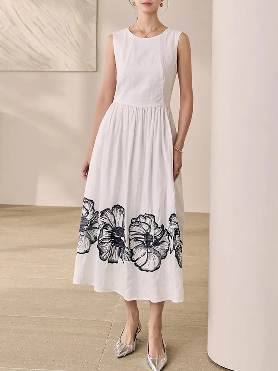 Hit Color Printed Dresses