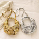 Handwoven Noodle Knotted Hobo Bags