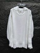 Solid Loose Spliced Fluff Casual Sweaters