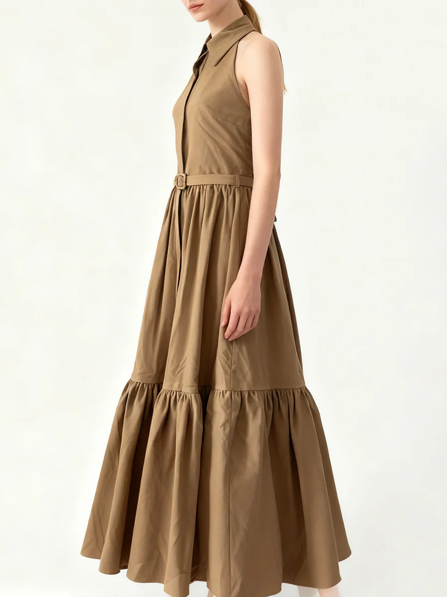 Folds Sleeveless Dress