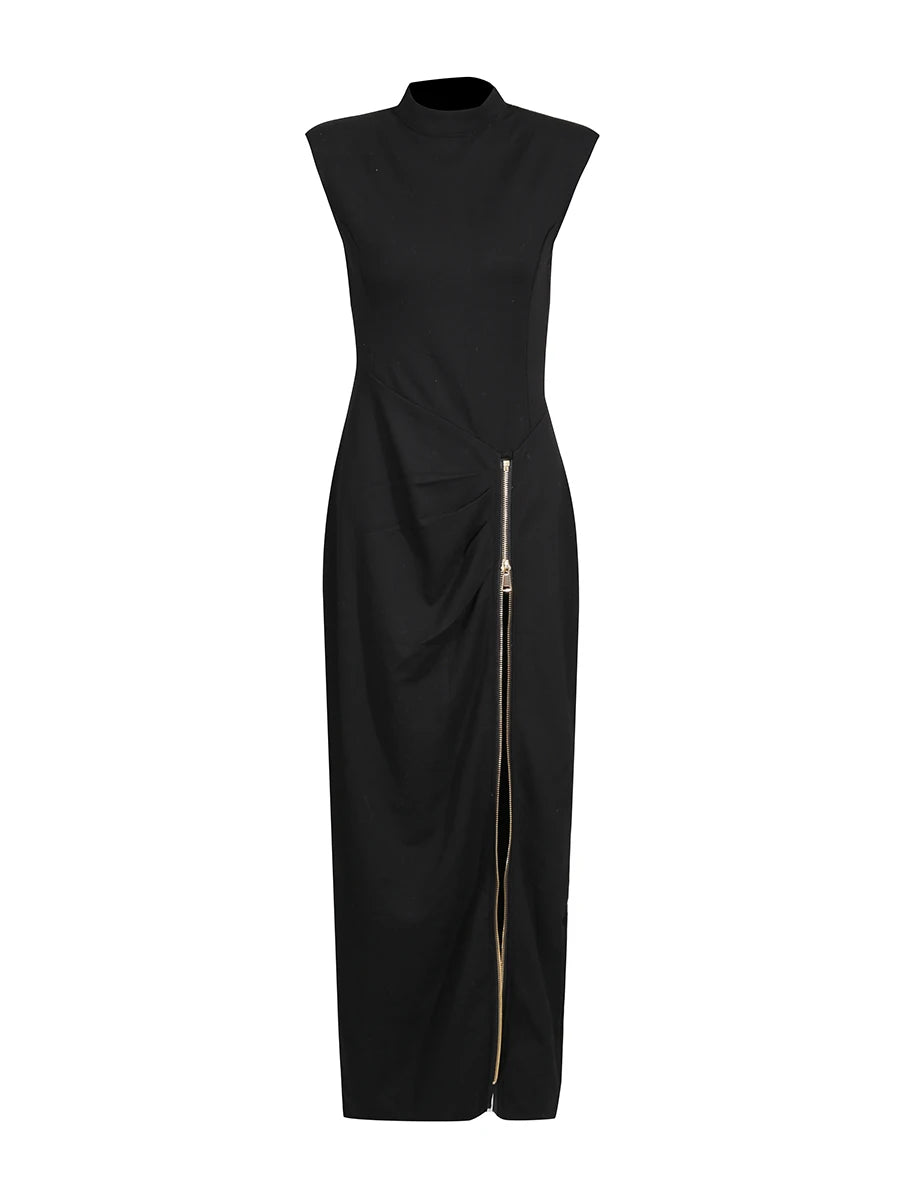 Zipper Minimalist Dresses