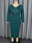 Plus Size DarkGreen Dress