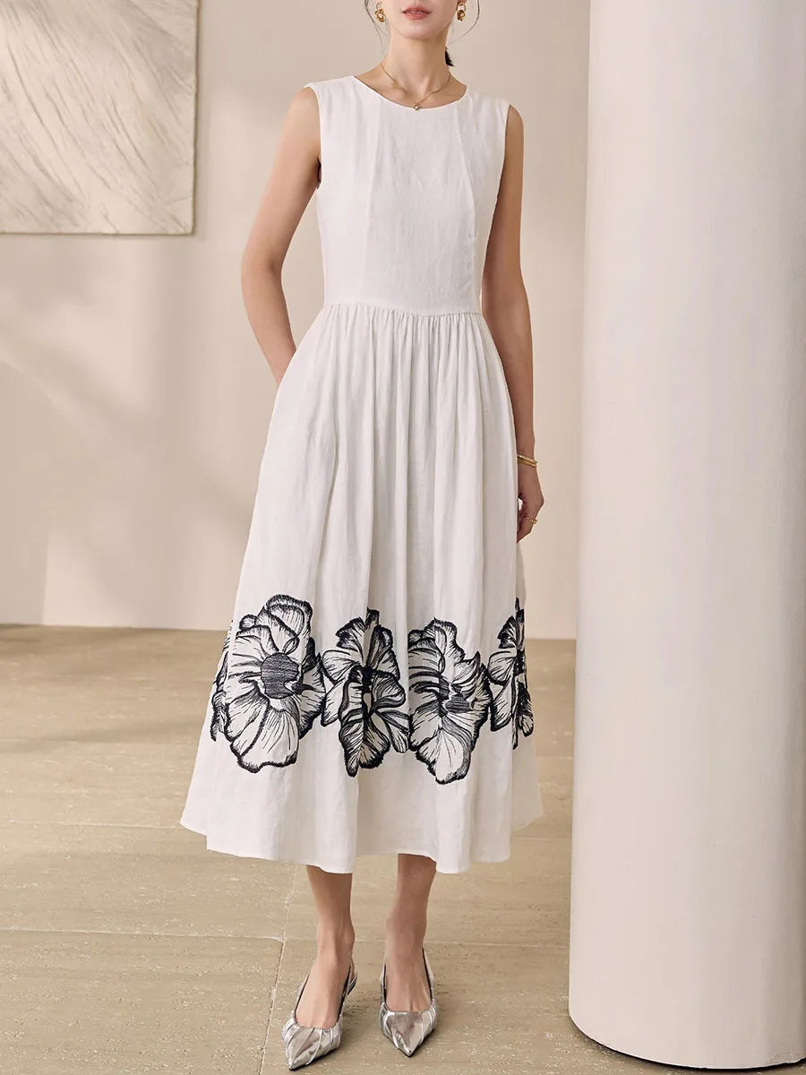 Hit Color Printed Dresses