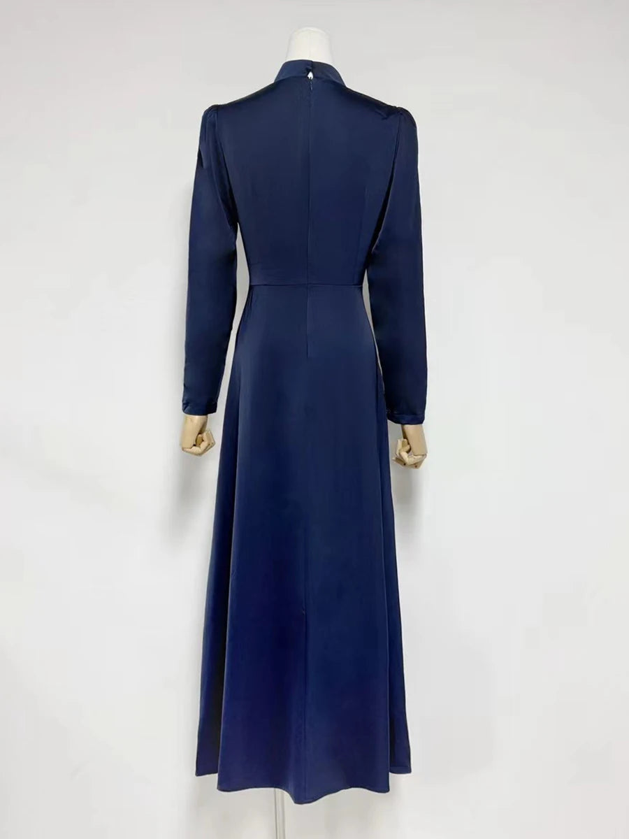 Slimming Spliced Bead Dresse