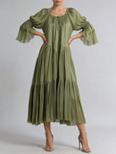 Lace Up Long Dresses