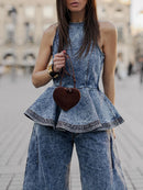 Denim Two Piece Sets