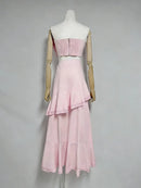 Embroidery Two Piece Ruffles Skirt Sets