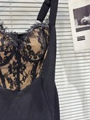 Spliced Lace Dresses