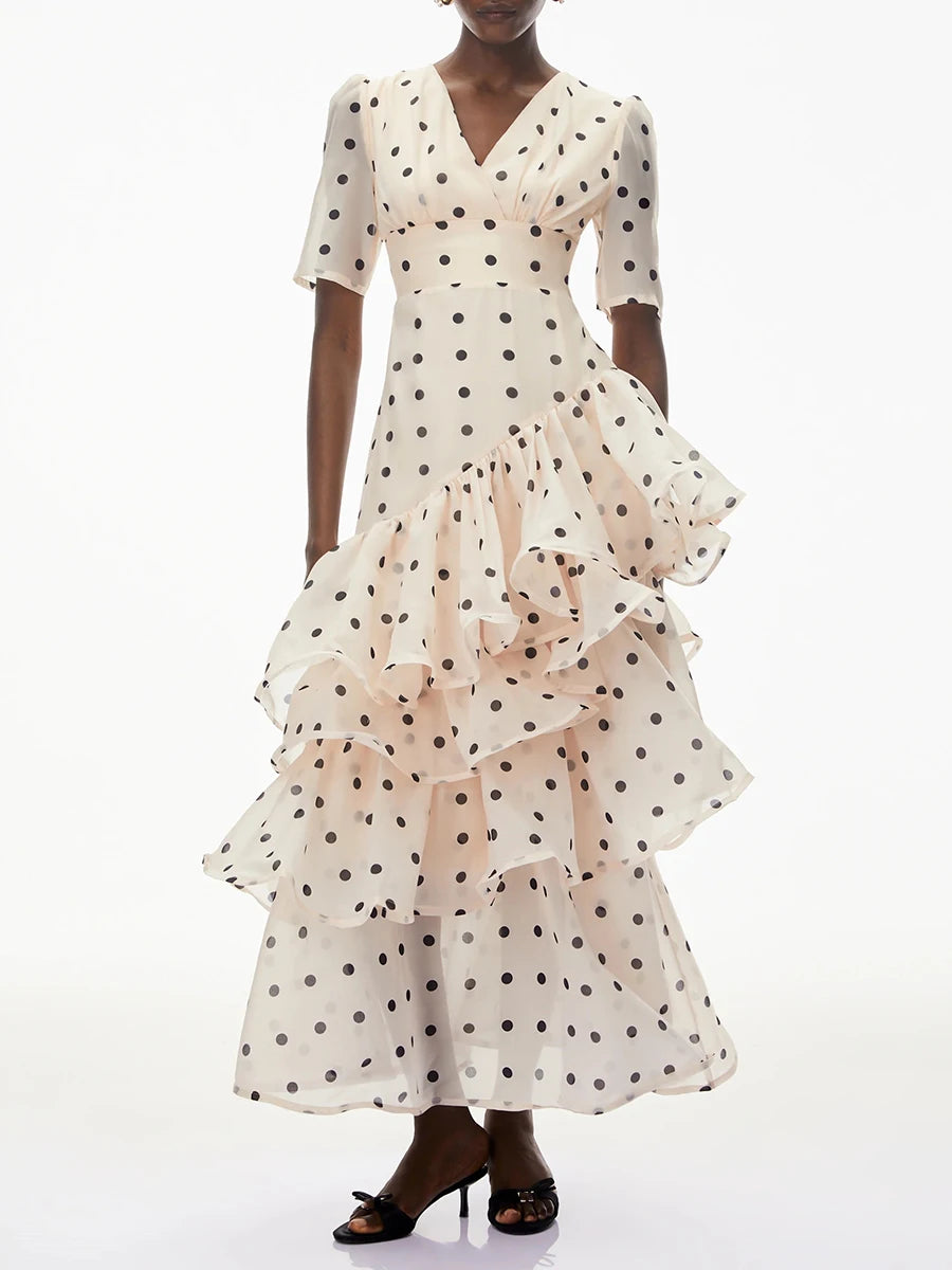 Hit Color Dot Dresses