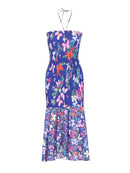 Printing Slimming Spliced Folds Elegant Dress