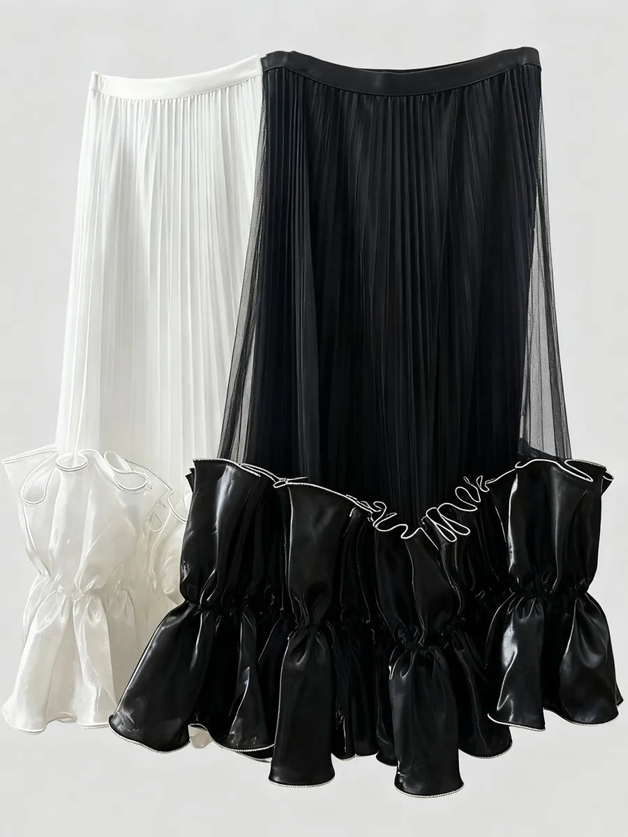 Ruffles Mesh Skirts