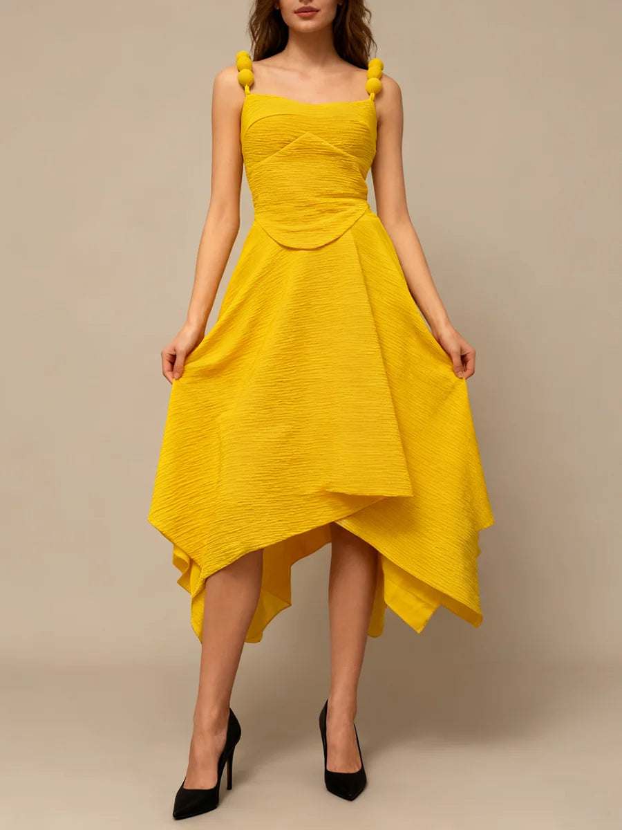 Spliced Folds Dresses