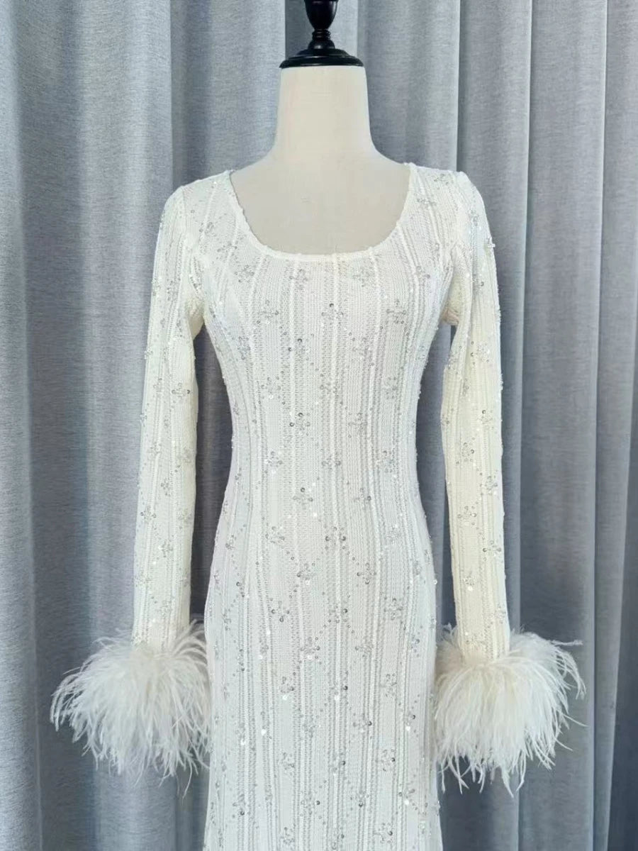 Spliced Bead Dresses
