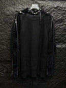 Solid Loose Spliced Fluff Casual Sweaters