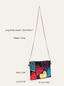 Colorful Metallic Leather Clutch