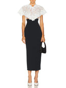 Color Slimming Spliced Lace Dresses