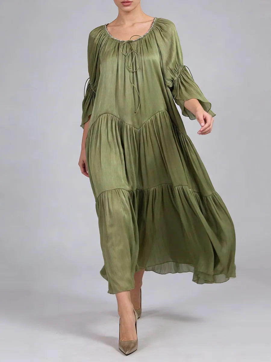 Lace Up Long Dresses