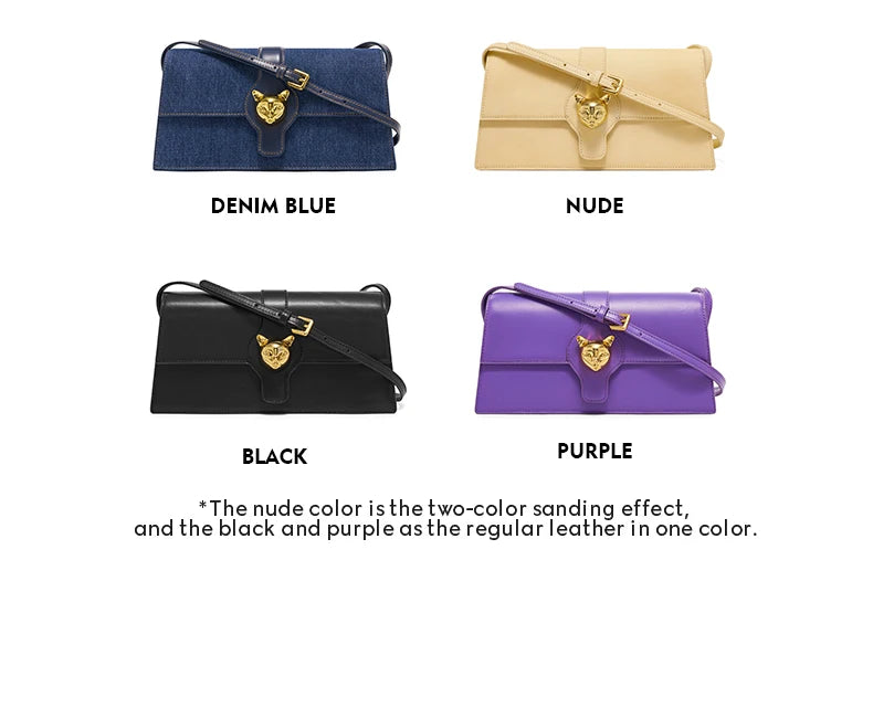 DENIM TRENDING SHOULDER CLUTCH