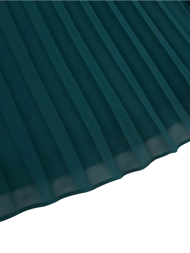 Elegant Plus Size Pleated Maxi Dress