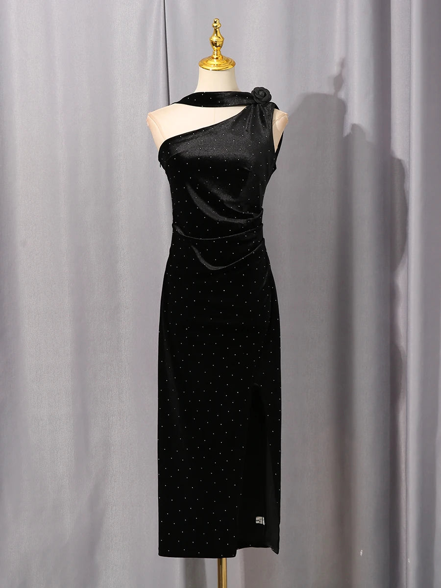 Spliced Ribbon Elegant Dresses