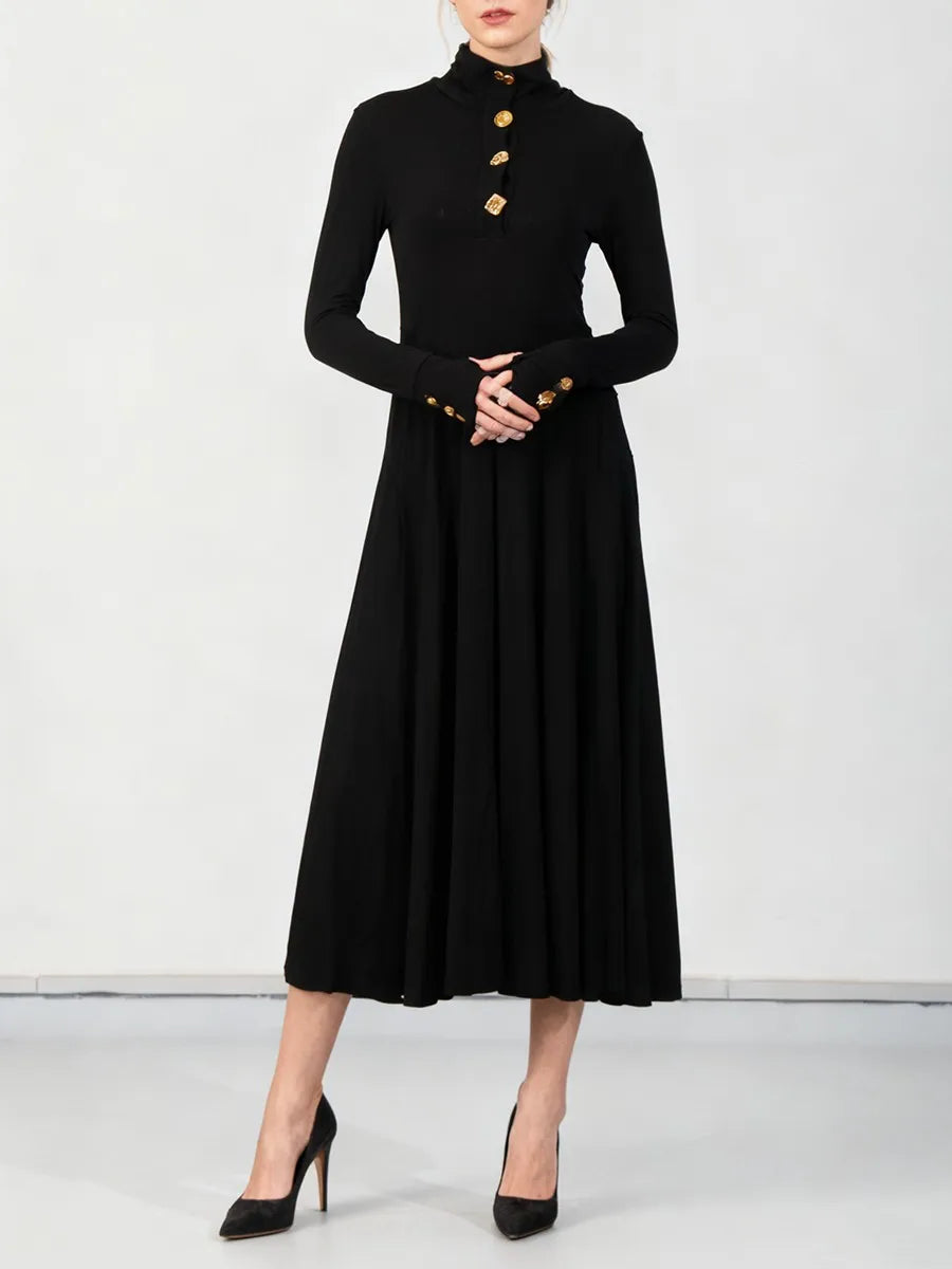 Metal Buttons Basics Dresses