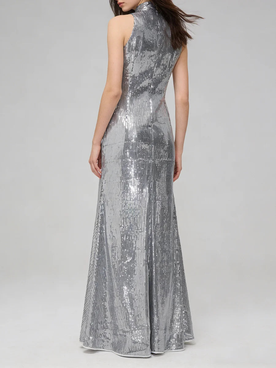 Spliced Sequins Dresses