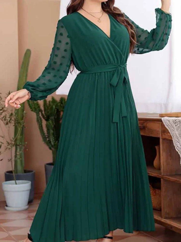 Plus Size Green Dress