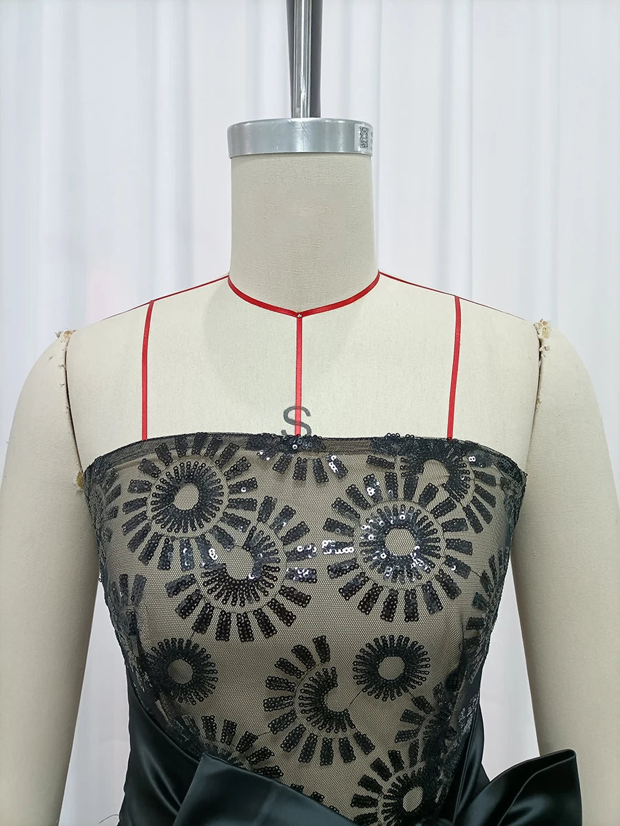 Spliced Sequins Dresses