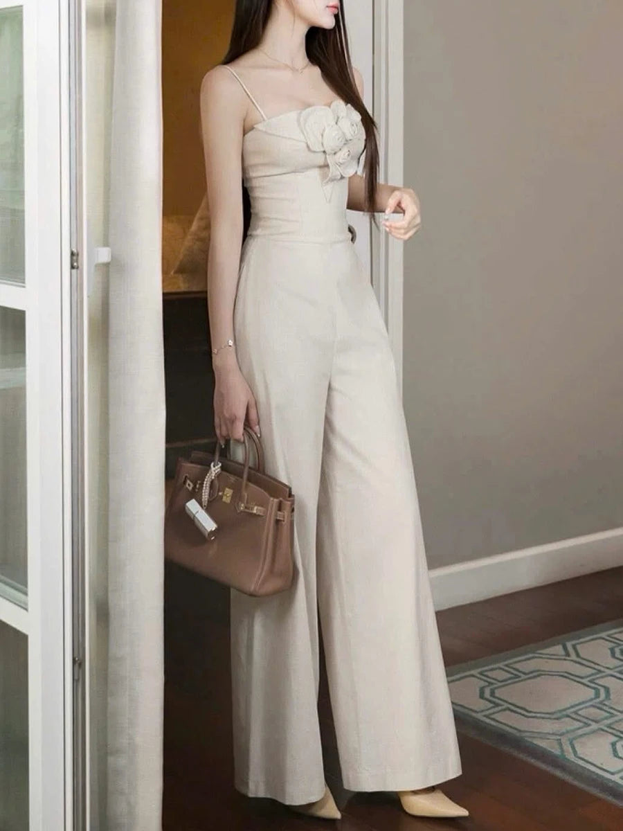 3D Flower Jumpsuit