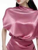 Spliced Folds Dresses